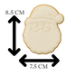 Santa Face Cookie Cutter & Embosser – Christmas Cookie Design