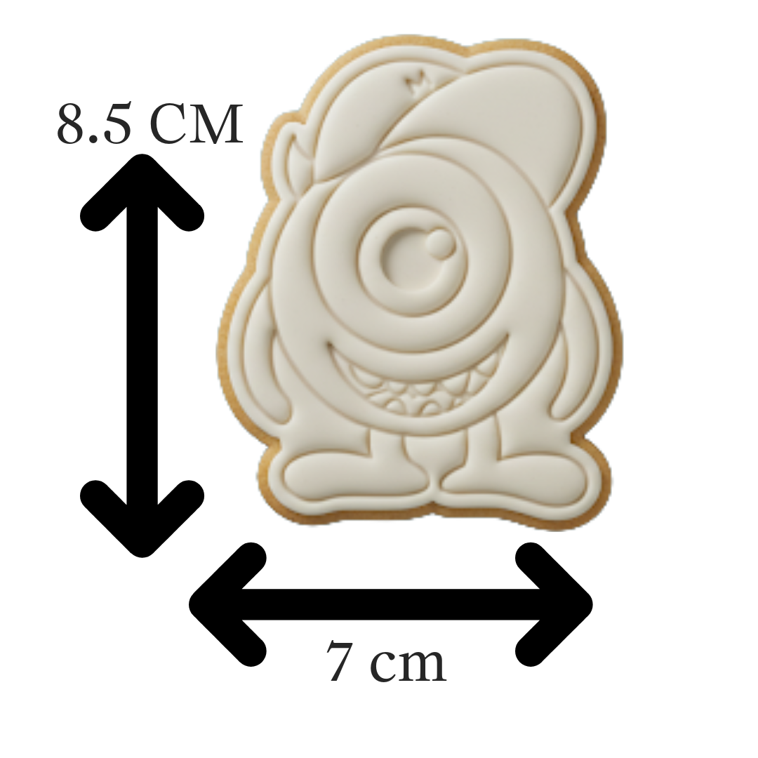 Monsters Inc Mike Wazowski Cookie Cutter & Embosser Stamp
