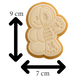 Gingerbread Skeleton Cookie Cutter & Embosser Halloween Biscuit Stamp
