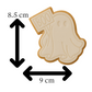 Boo Ghost Cookie Cutter & Embosser Halloween Biscuit Stamp