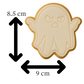 Angry Ghost Cookie Cutter & Embosser Halloween Biscuit Stamp