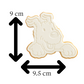 Snowy Dog Cookie Cutter | Comic Character Cookie Stamp | Tintin's Dog Embosser