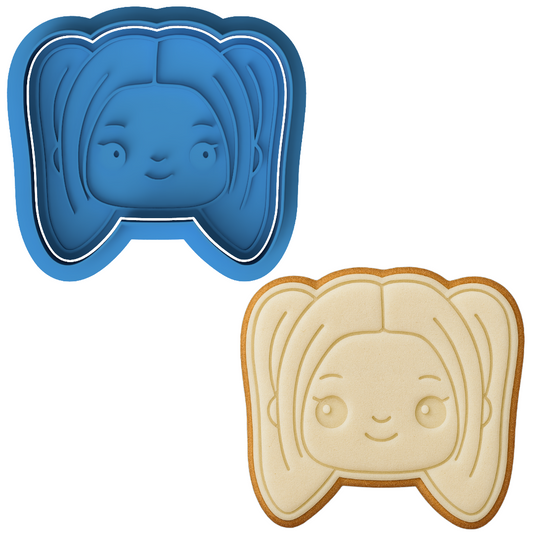 Demon Hunters Rumi Cookie Cutter & Embosser – Chibi Character Cookie Design