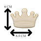 Royal Crown Cookie Cutter & Embosser – Princess & Prince Party Cookie Design