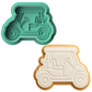 Golf Cart Cookie Cutter and Stamp Embosser - 6cm x 8cm