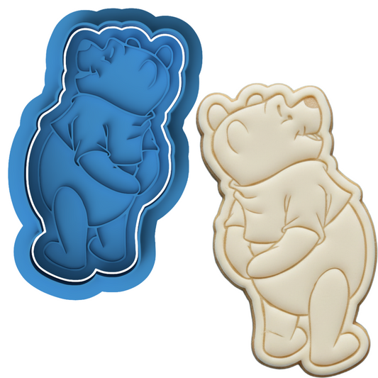 Bear Cookie Cutter & Embosser – Classic Storybook Style Winnie Inspired