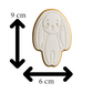 Floppy Bunny Cookie Cutter and Stamp Embosser | Long-Eared Bunny Cookie
