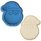 Santa Face Cookie Cutter & Embosser – Christmas Cookie Design