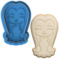 Morticia Addams Cookie Cutter & Embosser Stamp