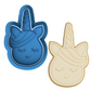 Unicorn Face Cookie Cutter & Embosser Stamp