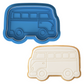Van side Cookie Cutter & Embosser Travel Biscuit Stamp
