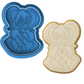 Comic Book Girl Cookie Cutter & Embosser Superhero Biscuit Stamp