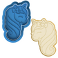 Unicorn Head with Bow Cookie Cutter & Embosser Stamp