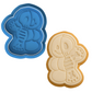 Gingerbread Skeleton Cookie Cutter & Embosser Halloween Biscuit Stamp