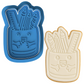 Happy Pencil Pot Cookie Cutter & Embosser Stamp