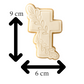 Olive Branch Cross Cookie Cutter | Baptism, Easter, and Religious Events