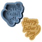 Happy Father's Day Cookie Cutter and Embosser Stamp - V3