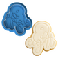 Script Eight Cookie Cutter and Embosser | 8th Birthday Cookie Stamp