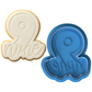 Script Nine Cookie Cutter and Embosser | 9th Birthday Cookie Stamp
