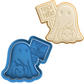 Trick or Treat Ghost Cookie Cutter & Embosser Halloween Biscuit Stamp