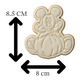Mickey Mouse Pumpkin 2 Halloween Cookie Cutter with Embosser | Disney Character Biscuit Stamp | Kids Spooky Baking Tool