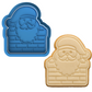 Santa in Chimney Cookie Cutter & Embosser – Christmas Cookie Design