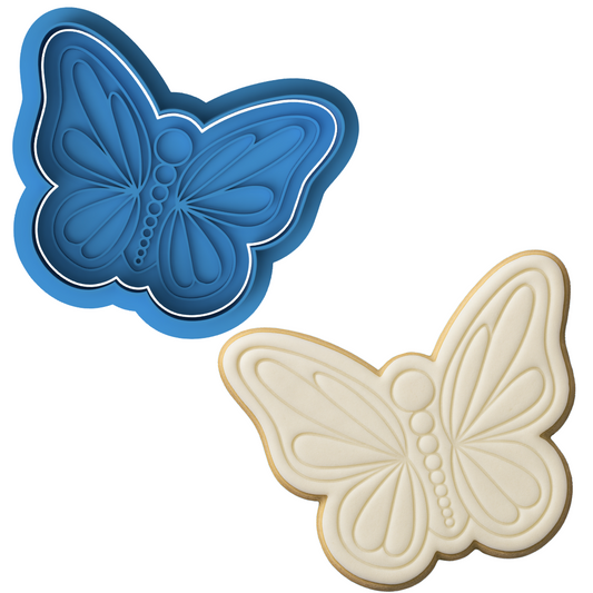 Butterfly Cookie Cutter & Embosser – Elegant Garden Cookie Design