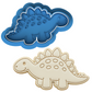 Stegosaurus Dinosaur Cookie Cutter & Embosser – Cute Jurassic Biscuit Stamp
