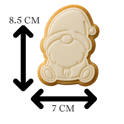 Christmas Gnome Cookie Cutter & Embosser