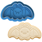 Bat Cookie Cutter & Embosser Halloween Biscuit Stamp