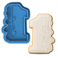 One Silly Goose Number Cookie Cutter | Silly Goose Birthday Stamp | First Birthday Embosser