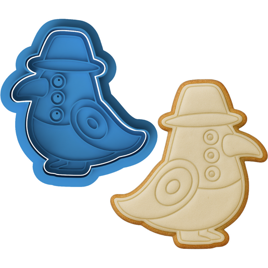 Demon Hunters Sussie Cookie Cutter & Embosser – Chibi Plague Bird Cookie Design