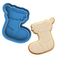 Christmas Stocking Cookie Cutter & Embosser – Festive Holiday Cookie Design