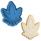 Cannabis Leaf Cookie Cutter & Embosser Stamp