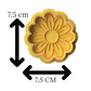 Daisy V2  Cookie Cutter & Embosser Stamp flowers
