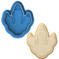 Dinosaur Footprint Cookie Cutter & Embosser – Dino Track Biscuit Stamp