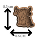 Highland Cow Cookie Cutter & Stamp