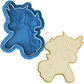 Dabbing Unicorn Cookie Cutter & Embosser Stamp