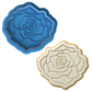Rose Flower Cookie Cutter & Embosser – Elegant Floral Biscuit Stamp