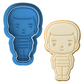Pugsley Addams Cookie Cutter & Embosser Stamp