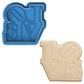 LOVE Cookie Cutter & Embosser – Bold Lettering Biscuit Stamp