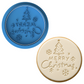 Merry Christmas Tree Cookie Embosser – Festive Holiday Design