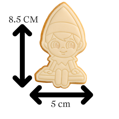 Christmas Elf Cookie Cutter & Embosser – Festive Holiday Design  Christmas
