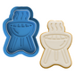 BBQ Grill Cookie Cutter & Embosser Father’s Day Biscuit Stamp