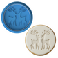 Reindeer Kiss Cookie Cutter & Embosser Christmas