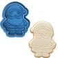 Jolly Santa Claus Cookie Cutter & Embosser – Christmas Baking Stamp