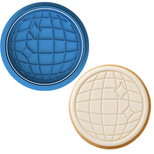 Disco Ball Cookie Cutter & Embosser Stamp