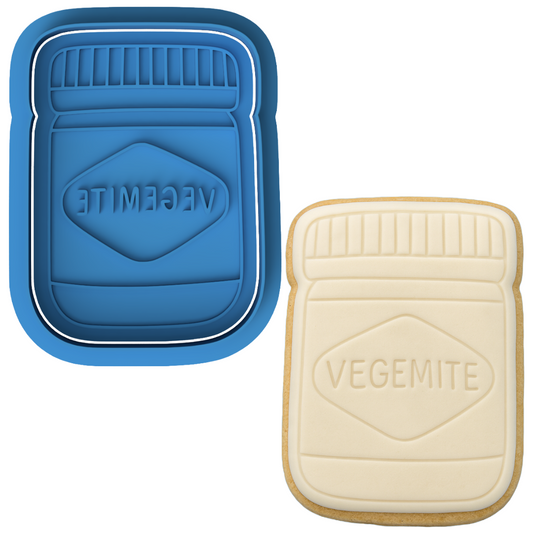 Vegemite Cookie Cutter & Embosser Stamp