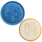 Mother & Son Cookie Cutter & Embosser Stamp