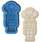Mickey Mouse Nutcracker Cookie Cutter & Embosser – Christmas Toy Soldier Design